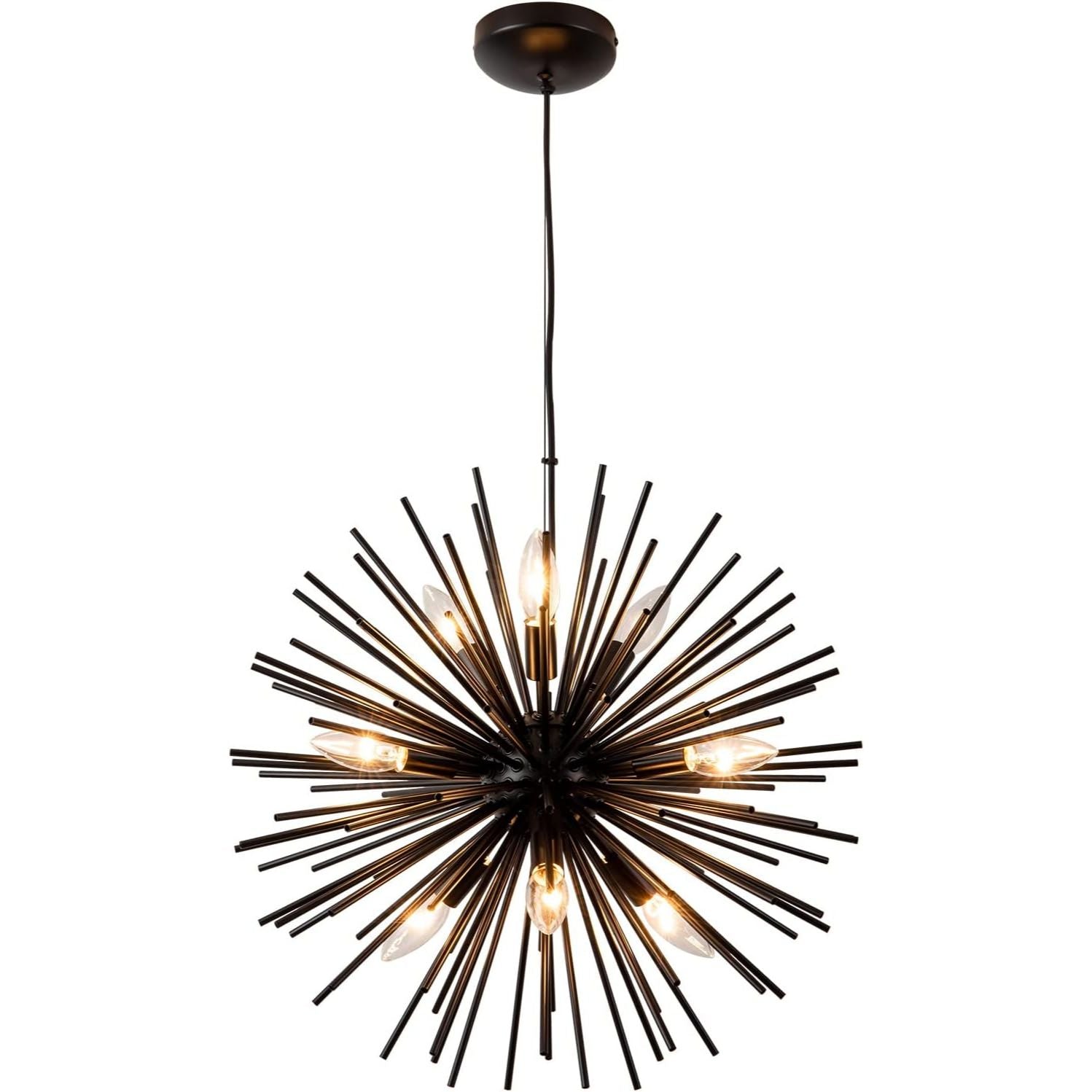 Black Sputnik Satellite Chandelier